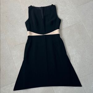 Akris Black and Cream Midi Dress